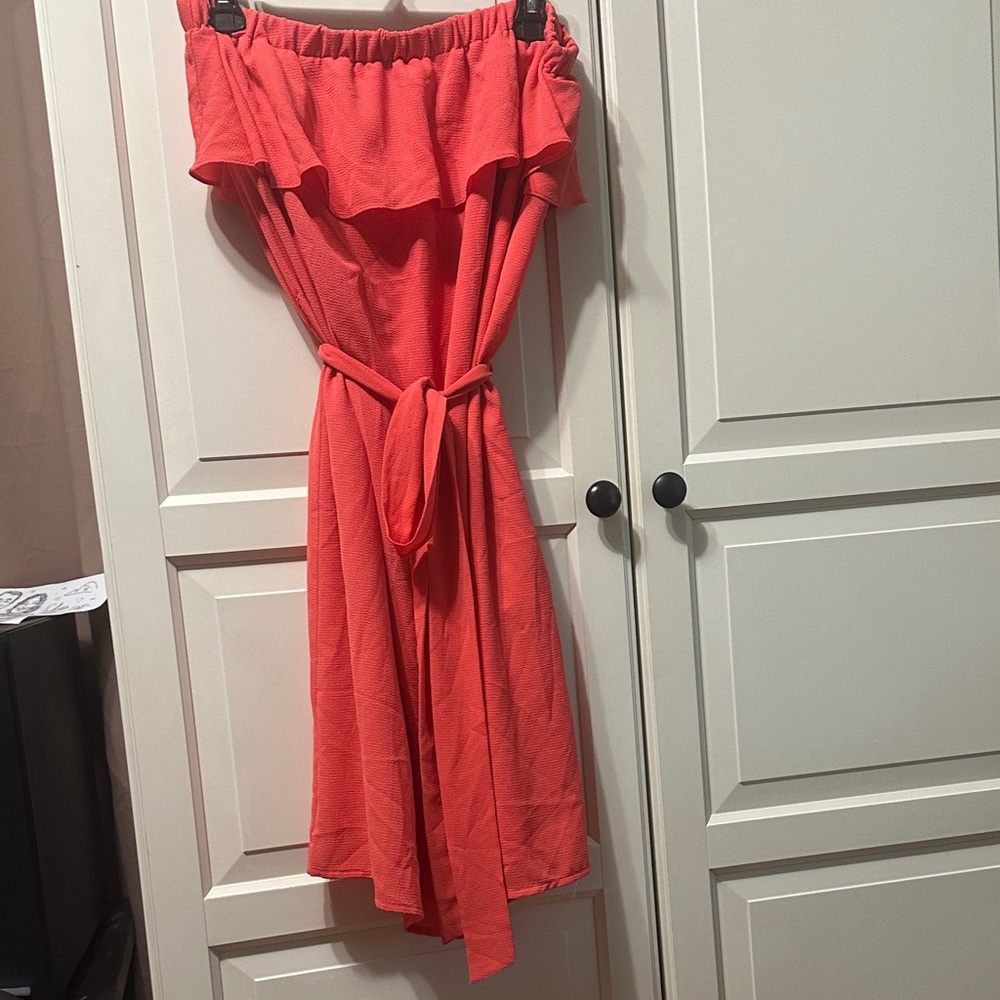 Michael Kors Vibrant Red Textured Dress